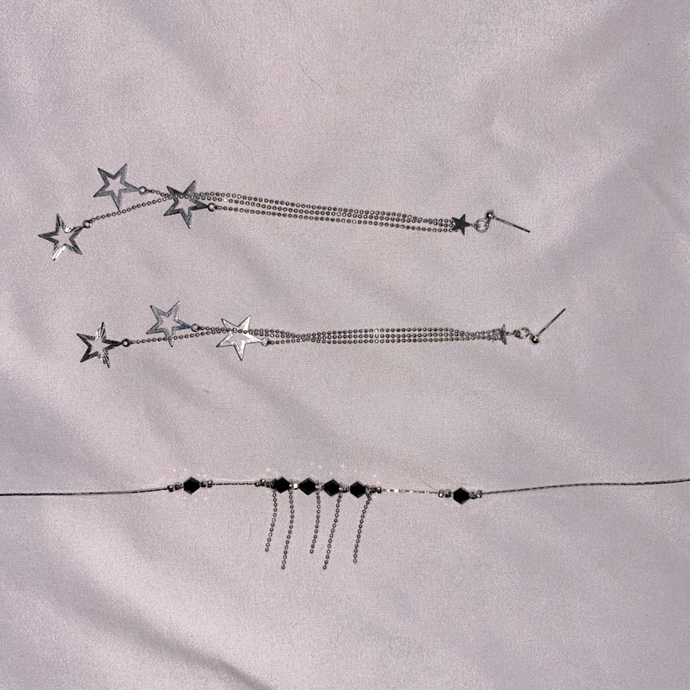 Dainty Necklace and Earring Set